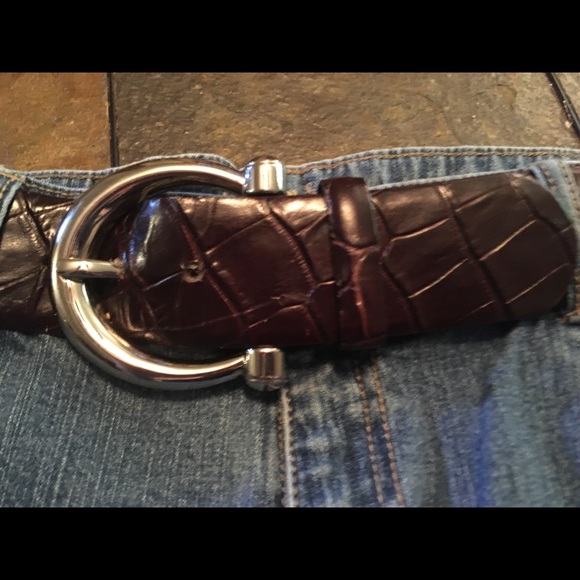 Brown genuine Italian Leather Belt - Picture 8 of 16